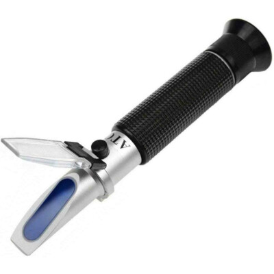 Portable Handheld Alcohol Refractometer Tester 0-80% Sugar Refractometer 0-32%