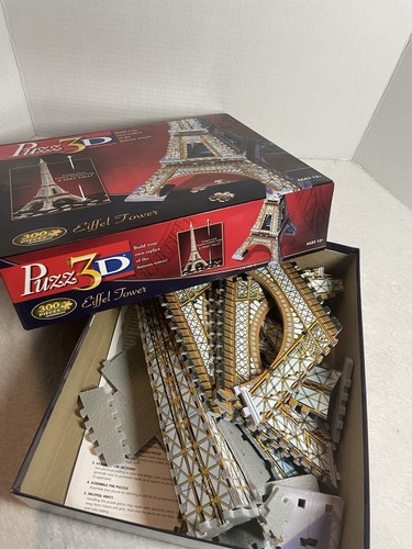 Wrebbit PUZZ 3D Puzzle EIFFEL TOWER Paris France 300pc 24" Ages 12+ - Picture 2 of 3