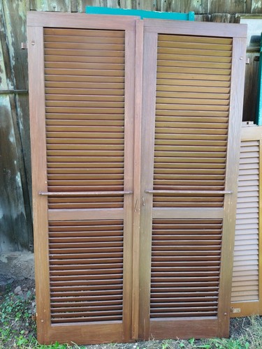 1 Paar Fensterladen - Holz - gebraucht - Höhe 198 cm - Breite 62 cm - Bild 8 von 12