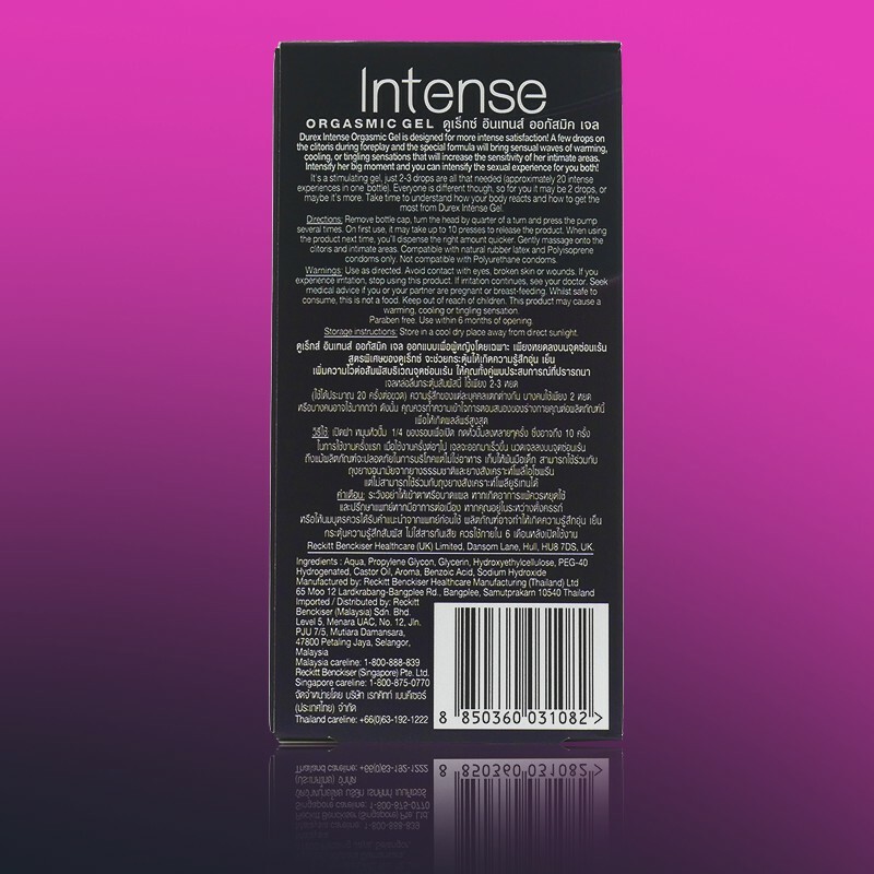 Gel Intense 10ML Durex Orgasmic Increase Intensify Women Satisfaction  Climax