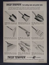 1955 True Temper Lawn & Garden Tools vintage hardware dealer trade print Ad
