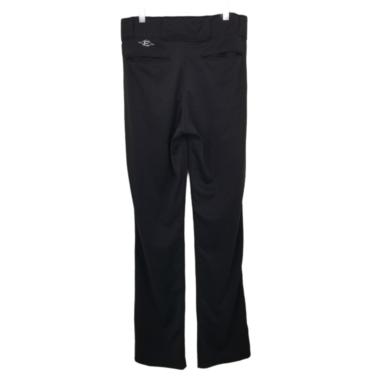 Easton Mens Black Solid Polyester Flat Front Belt… - image 1