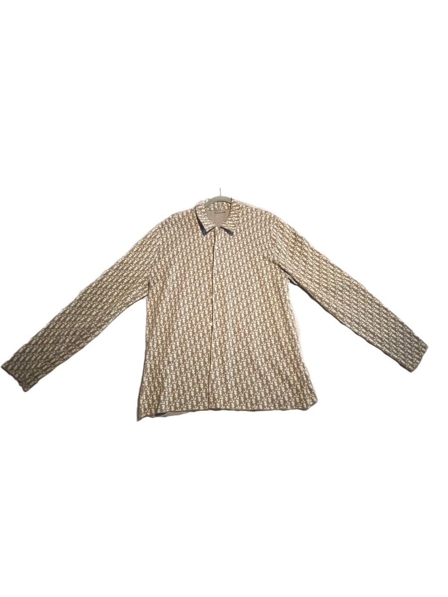 Dior Oblique Overshirt Monogram Cotton Shirt Size XL Mens 100 