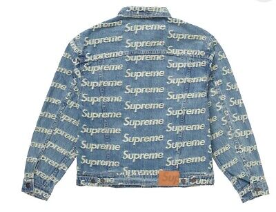 100% Authentic Supreme Frayed Logos Denim Tucker Jacket Blue 100% Authentic Supreme Frayed Logos Denim Tucker Jacket Blue
