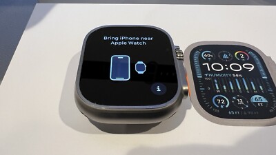 Apple Watch Ultra 2 Titanium w/ Blue Ocean Band + Extra Stainless Band