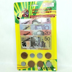 plastic toy money
