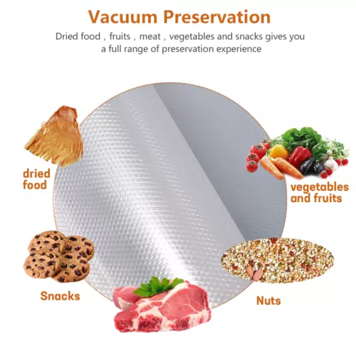 100X Vacuum Sealer Bags Precut Food Storage Saver Heat Seal Cryovac 6 Size NEW - Picture 6 of 24