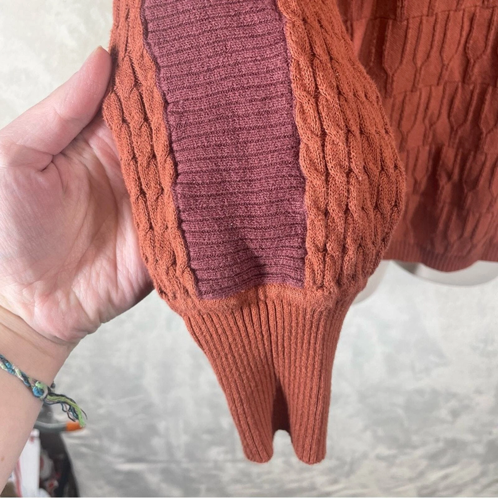 prana margo cable knit dolman sleeve organic cotton sweater