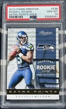 ?Russell Wilson 2012 Prestige EXTRA POINTS GOLD Rookie Card RC PSA 10?. rookie card picture