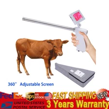 Insemination Kit For Cows Cattle Visual Insemination Gun W/ Adjustable HD Screen