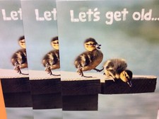 BIRTHDAY AVANTI GREETING CARDS New w/envelopes LOT 3 "LET'S GET OLD...."