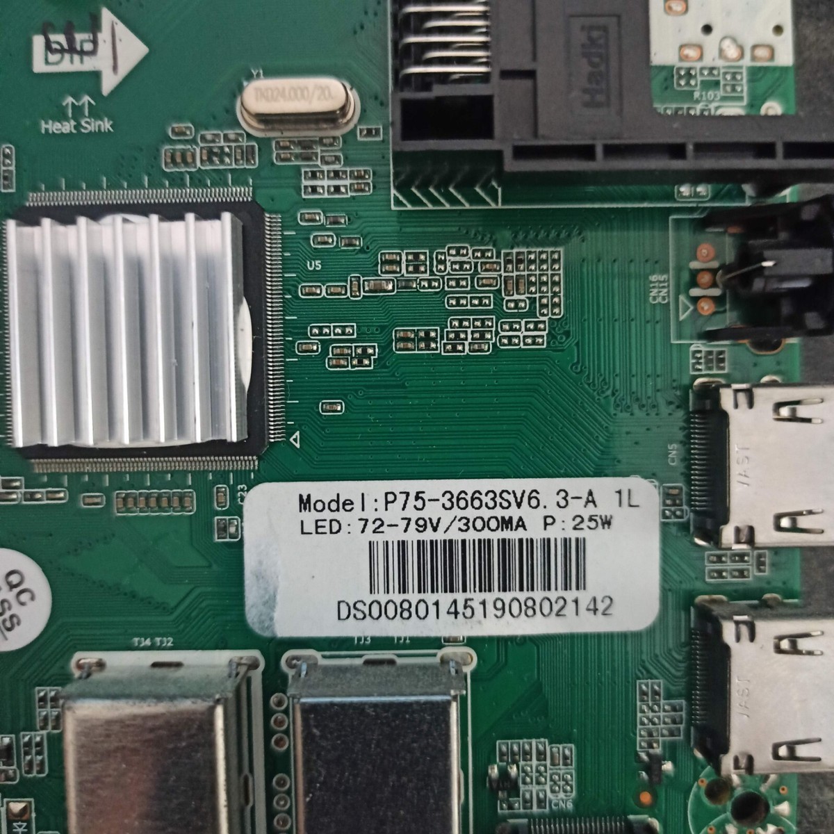 SCHEDA TCON LVDS Tx-50Hx580B 50Ul2063 Dled50Uhdhdrs 50Ao9Uhd Tv