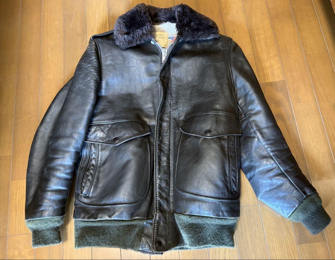 SCHOTT G-1 A-2ジャケット　ブラウン Brown A-2 Leather Flight Jacket - Schott NYC