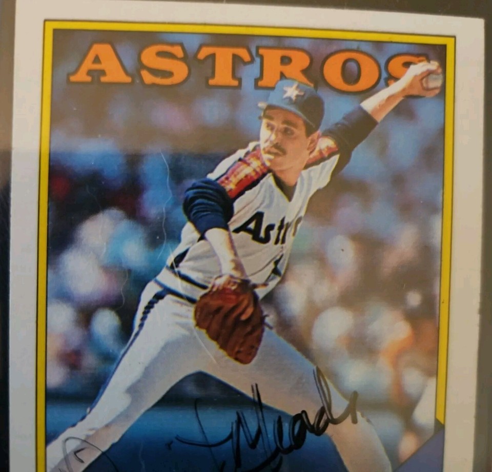 1988 Dave Meads Topps 199 Houston Astros Signed Autographed Baseball