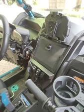 Kawasaki Teryx KRX 1000 Accessory - Central Console Dashboard Door. Black color.