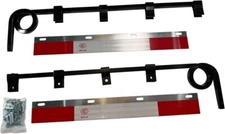 New Straight Mud Flap Hangers Pair 1 Coil w Reflector Plates for Semi Truck w.