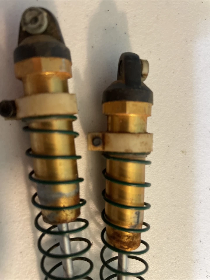 RC10 6010 Gold TEAM ASSOCIATED VINTAGE RC10 BUGGY Rear SHOCKS - Image 2 of 4