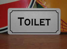 TOILET Metal Sign vintage style 4 Theater Home Bar Mens Ladies Restroom
