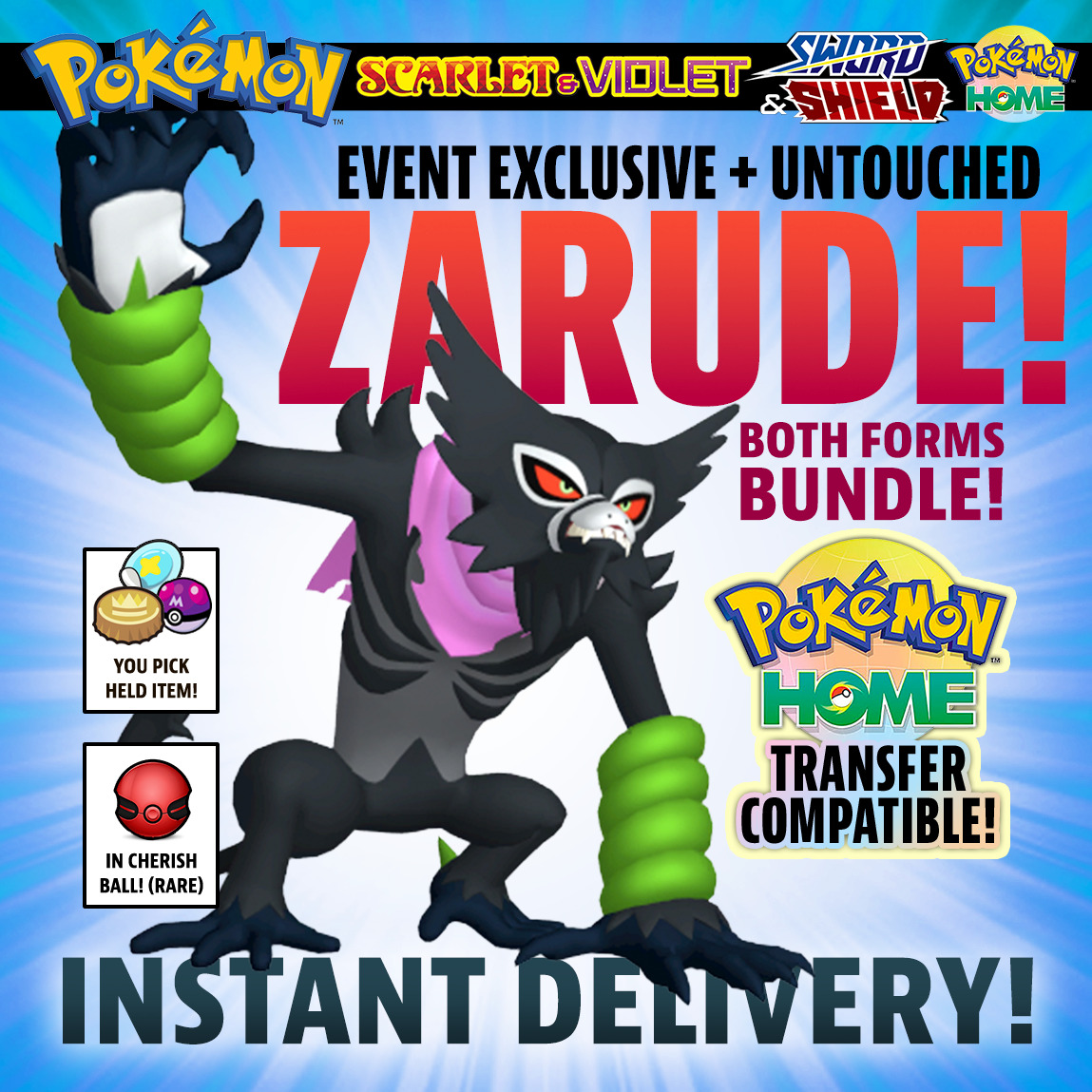 Evento em Pokémon Sword & Shield traz exclusivos da versão