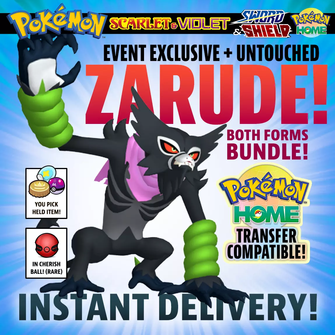 Pokémon: Zarude terá técnica exclusiva