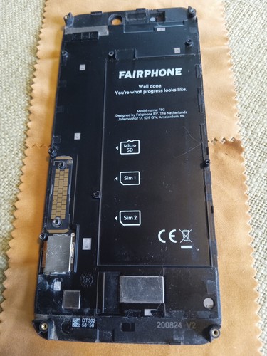 Fairphone 3 Display gebraucht Ersatzteil Bastler, - Zdjęcie 2 z 2