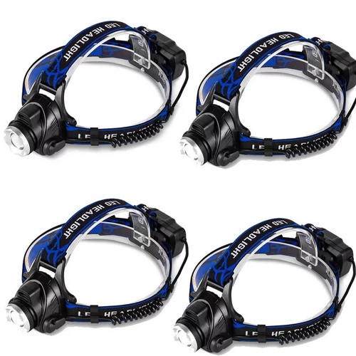 LED Headlamp Rechargeable Zoom Head Torch lamp For Outdoor Camping Flashlight - Picture 28 of 43