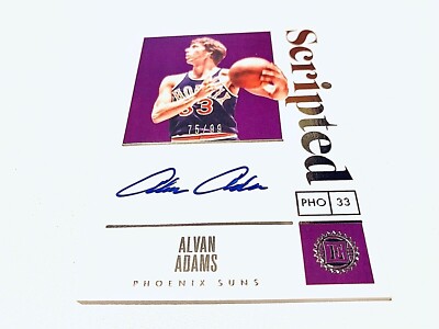 Alvan Adams 2020 Panini Encased Scripted Silver Autograph #/99 Phoenix Suns