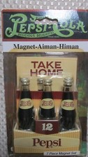 Vintage Pepsi 7 Piece Magnet Set Special Collectors Edition #33701