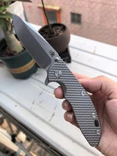 Green Thorn Schindler XM18 titanium EDC folding knife