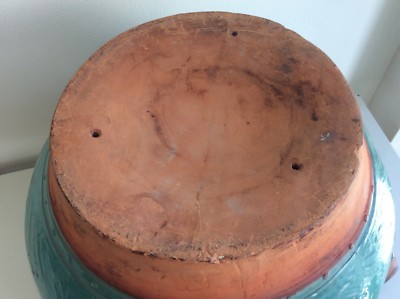 Chinese Old Hibachi Fire Holder / 青交趾火鉢 / W43×H 25.5[cm