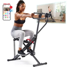 Sunny Health & Fitness Smart Upright Row-N-Ride Exerciser - NO. 077SMART