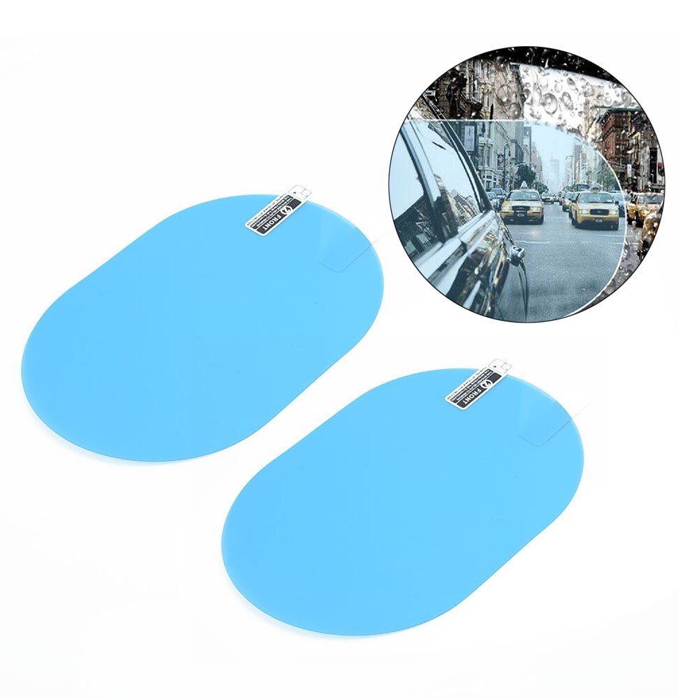 No More Foggy Mirrors 2pcs High Transmittance Rain Shield Films for Car