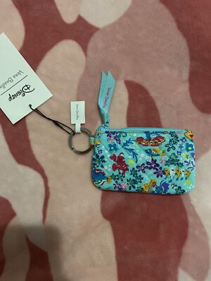 New Vera Bradley Disney Little Mermaid Ariel Floral Ditsy Zip ID