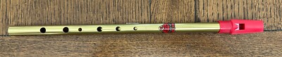 Flageolet Generation Tin Penny Whistle Flute  ''Bb''  Brass
