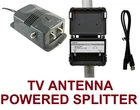 TV ANTENNA PRE-AMPLIFIER + SPLITTER - SIGNAL BOOSTER HD AMP+ GAIN 18-32 dB 2 WAY
