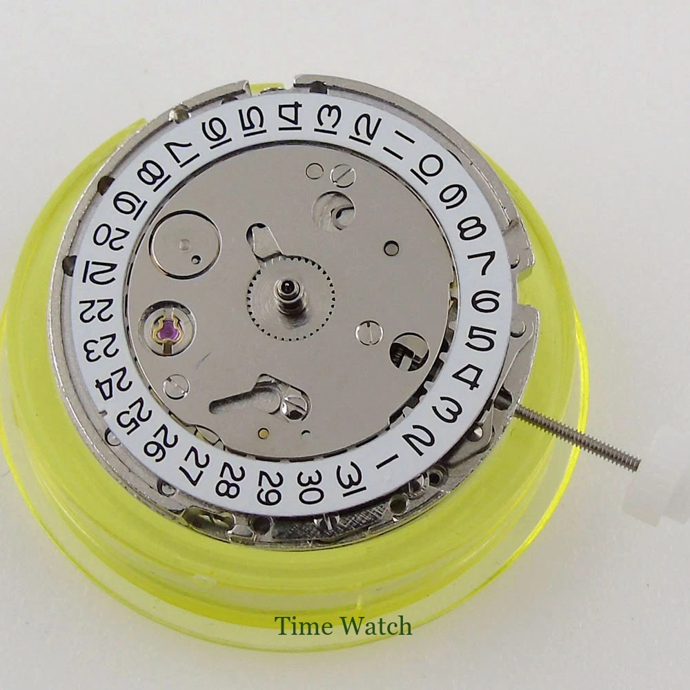 Automatic Mechanical Watch Movement MINGZHU 2813 Date Display Hacking Second Whi