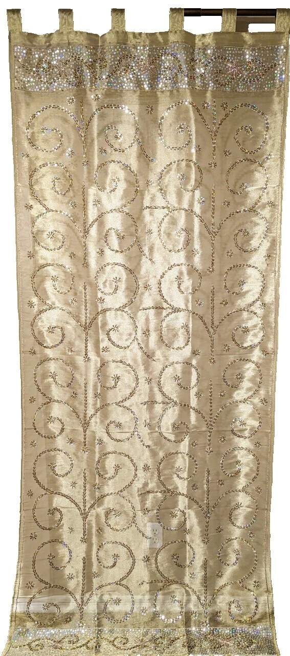 Cortinas de ventana con Cuentas Bordado