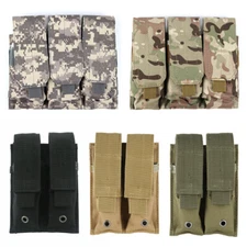 Tactical Dual Double/Triple Magazine Pouch Molle Pistol Rifle Holster Mag Bag US