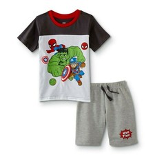 Boys Short Set Super Heros Toddler Sizes 2T, 3T  4T