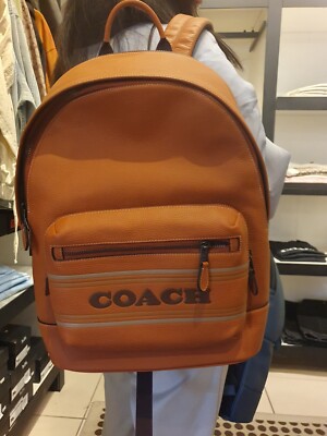 West Backpack with COACH Strip Canyon Multi