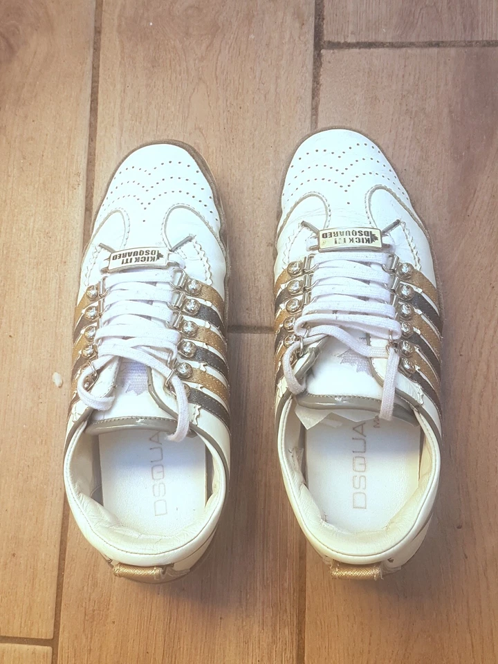 DSQUARED - ORIGINAL - Scarpe uomo - Num 39 - White - Immagine 2 di 4