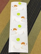 1 Mrs Grossmans Jack Russell Terrier Dog Stickers Pet Ball Fetch Puppy Tennis