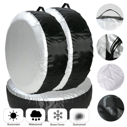 Car Tire Cover Case Auto Spare Wheel Totes Waterproof Handle Storage Bags