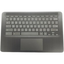 New For HP Chromebook 14 G6 Palmrest Upper Case US Keyboard Bezel Touchpad
