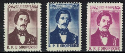 Albania 1958 _ 160 Anniversary of Naum Veqilharxhi _ Full Set - MNH **