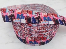 Pets Grosgrain Ribbon Animals Printed Crafts Bows 1.5  2 Yards