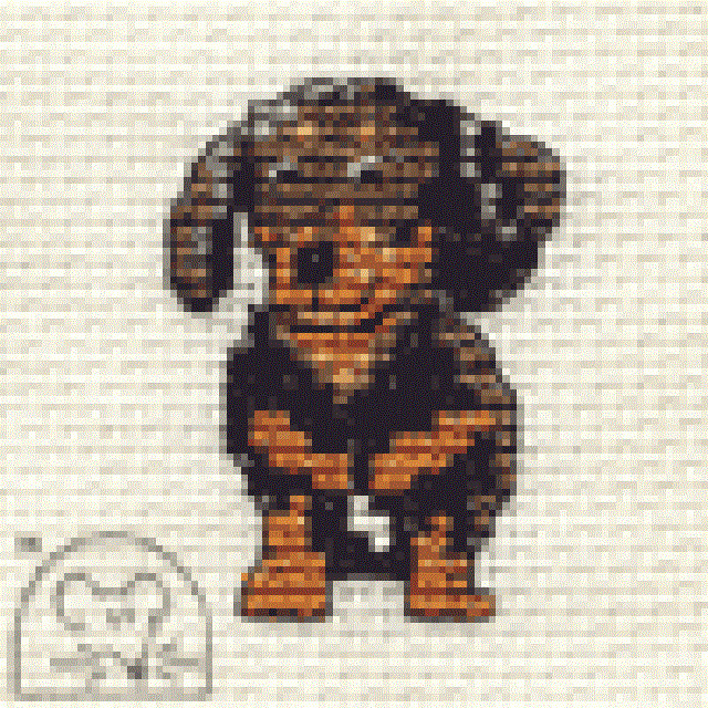 Mouseloft Stitchlets 'Paw Prints - Dachshund' Cross Stitch Kit
