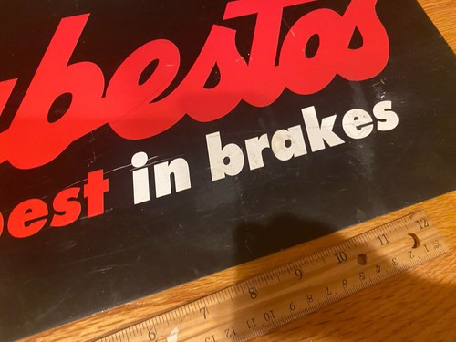 VINTAGE BLECHSCHILD RAYBESTOS BREMSEN - "WIR VERKAUFEN RAYBESTSOS - DIE BESTEN BREMSEN" - Bild 3 von 10