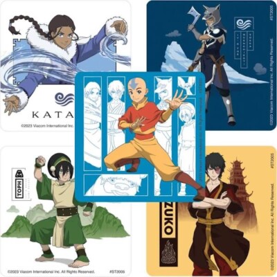 20 Avatar The Last Airbender Stickers Party Favors Teacher Supply Katara Zuko