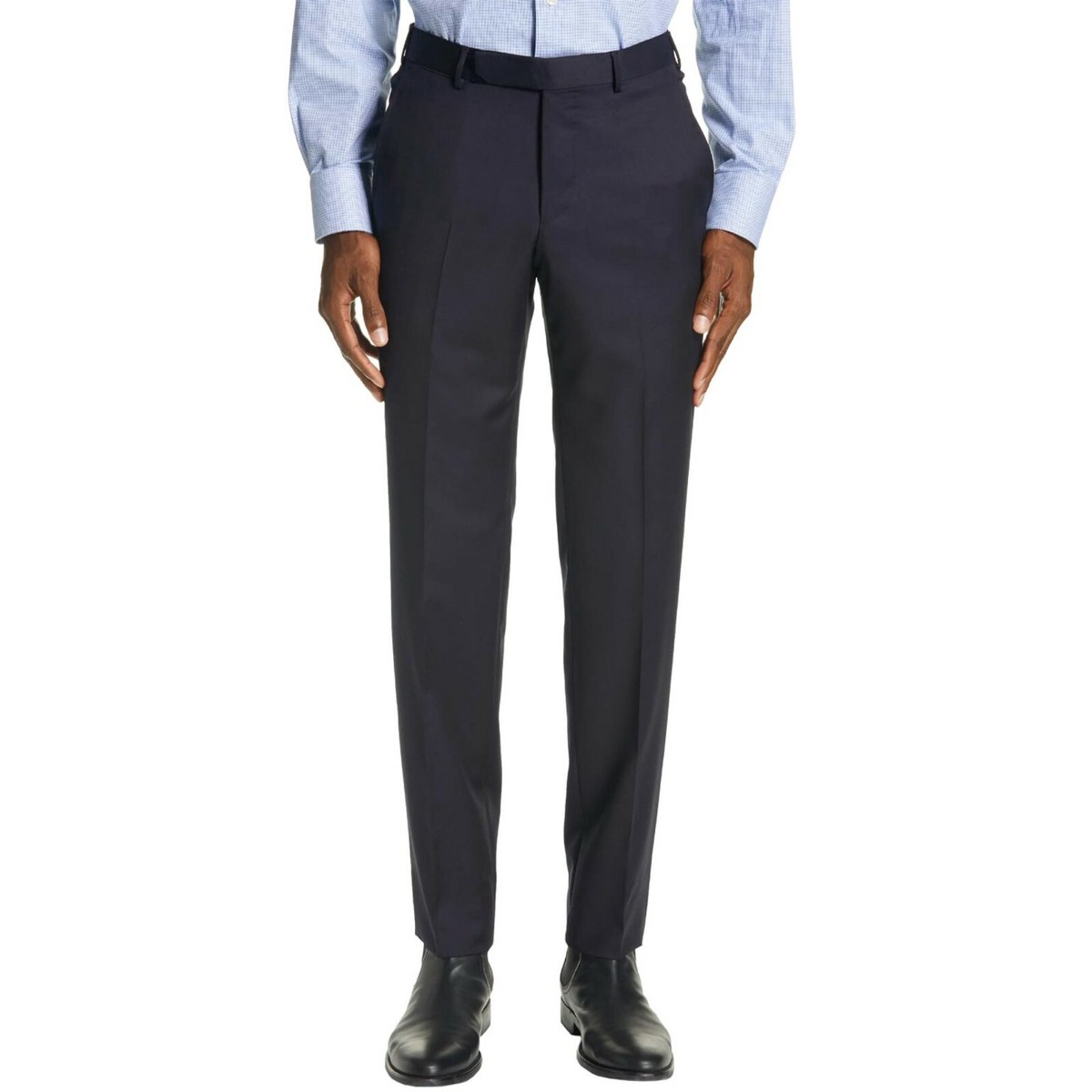 men's slim fit wool dress pants Men's 100% Wool Slim Fit Flat Front Dress Pant in Hunter Green, 38 / Hunter